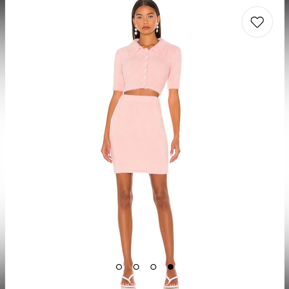 Revolve x Amanda Uprichard Charlett Skirt in Rouge